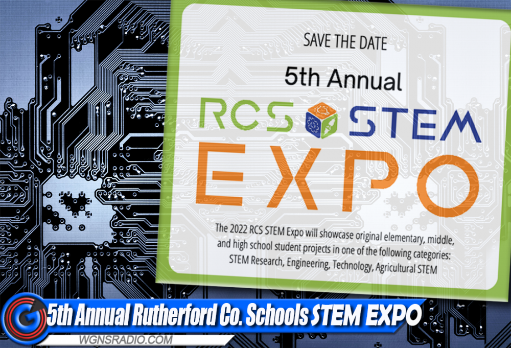 Rutherford County Schools STEM Expo on Monday, March 20 WGNS Radio