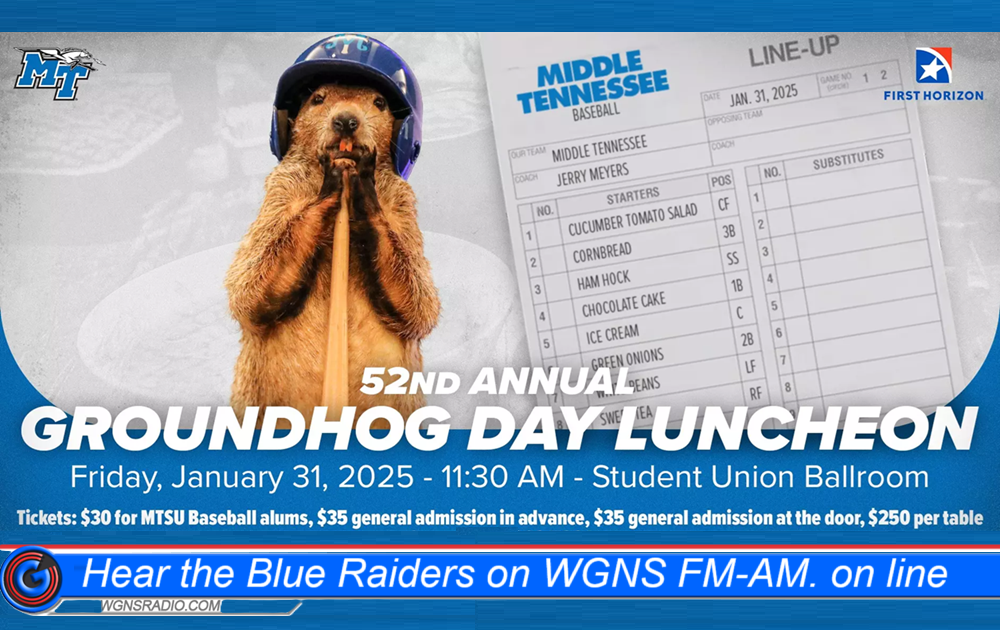 52nd Annual Groundhog Day Luncheon at MTSU WGNS Radio