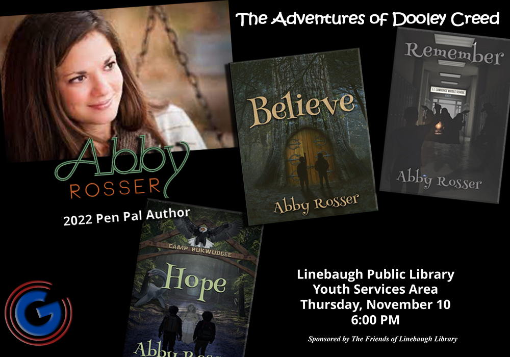 Pen Pal Author Abby Rosser Will Speak at Linebaugh Library November 10 ...
