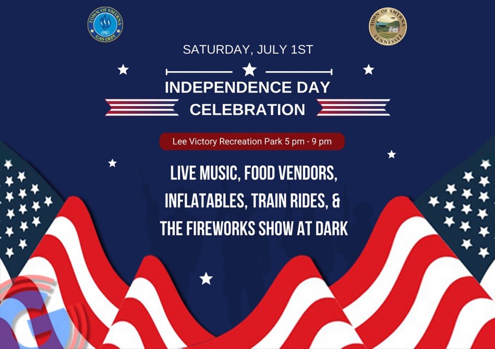 Smyrna INDEPENDENCE DAY Celebration 59PM Sat. July 1st WGNS Radio