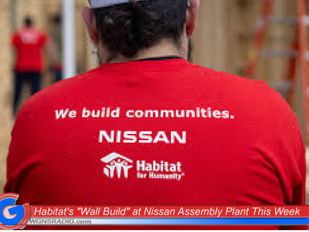 Habitat “WALL BUILD” next week at Nissan