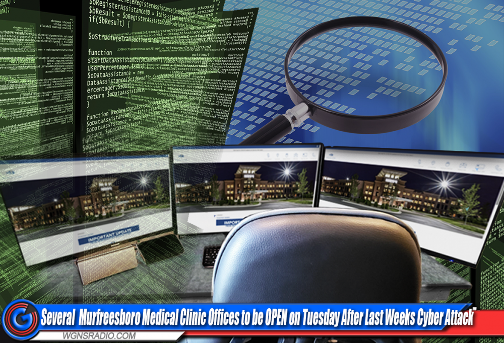 MISE À JOUR : La clinique médicale de Murfreesboro publie des informations sur son horaire du mardi après la cyberattaque criminelle de la semaine dernière